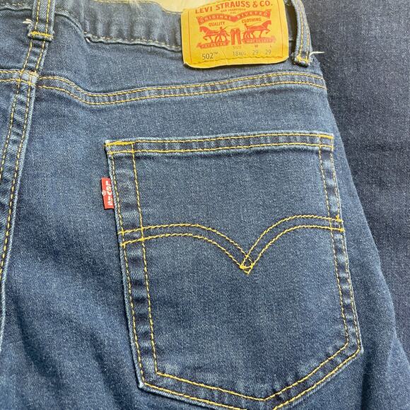 Levi's 502 Regular Taper Jeans Medium Wash Men's Size 18 - 29 x 29 - Picture 7 of 7